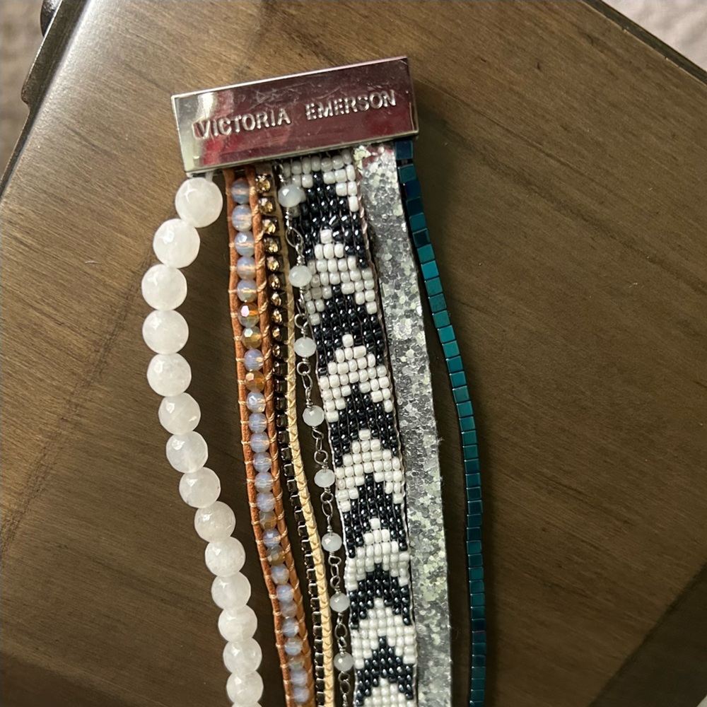Victoria Emerson Boho 7 Strand Magnetic Close Bracelet